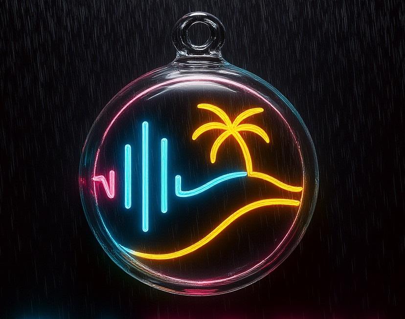 Abstract background image of colorful neon lights